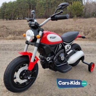 Детский мотоцикл Qike Чоппер QK-307 красный
