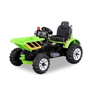 Детский электромобиль трактор на аккумуляторе зеленый - Jiajia JS328C-G
