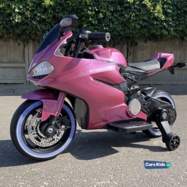 Детский электромотоцикл Ducati 12V - FT-1628 розовый