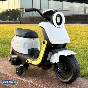 Детский электромотоцикл 6V G888GG белый