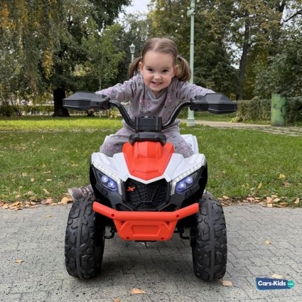 Детский электроквадроцикл М202БХ 12V 2WD оранжевый