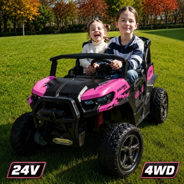Детский электромобиль Багги BBH056 24V 4WD розовый